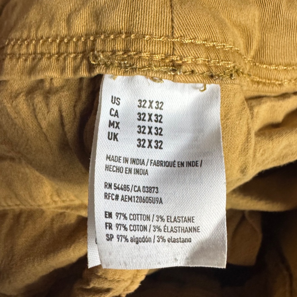 American Eagle Extreme Flex Chino Pants Tan Brown Men’s 32x32 - Picture 5 of 9